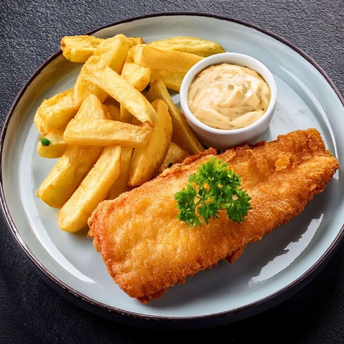 Hake and Chips